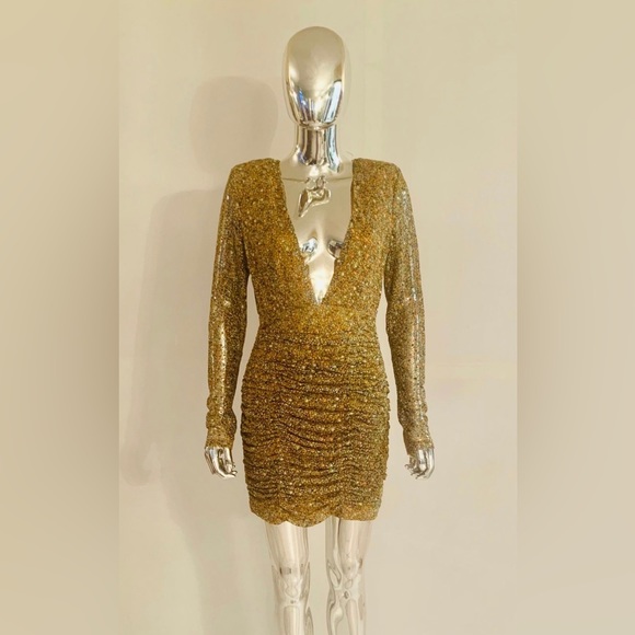Ramy Brook Leith Metallic Dress Mini Dress - Picture 6 of 11
